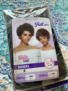 Vivica A. Fox Mabel Bixie Cut Full Wig — Black (Color 2)